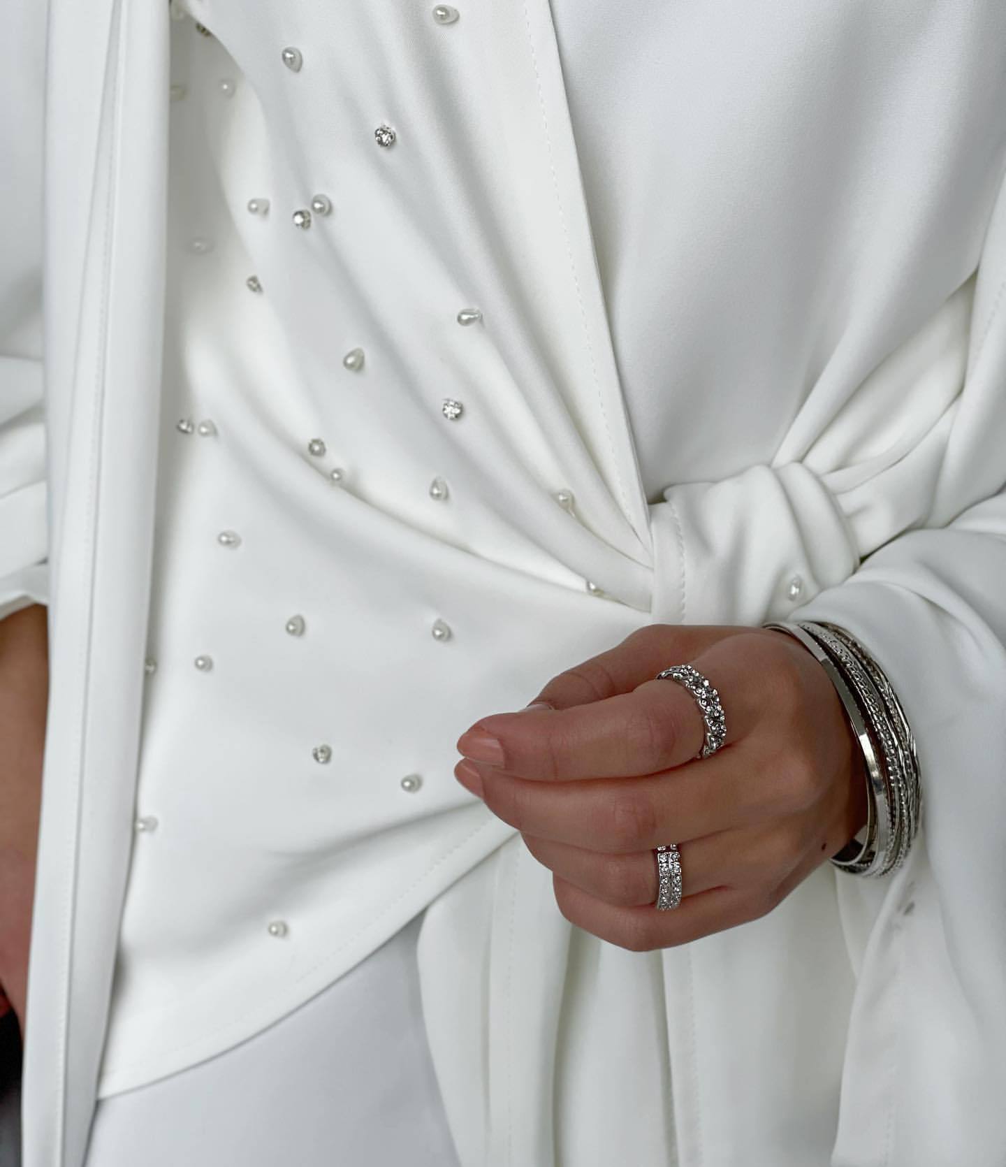 Abaya porte feuille Oumayssa - kanissah Collection