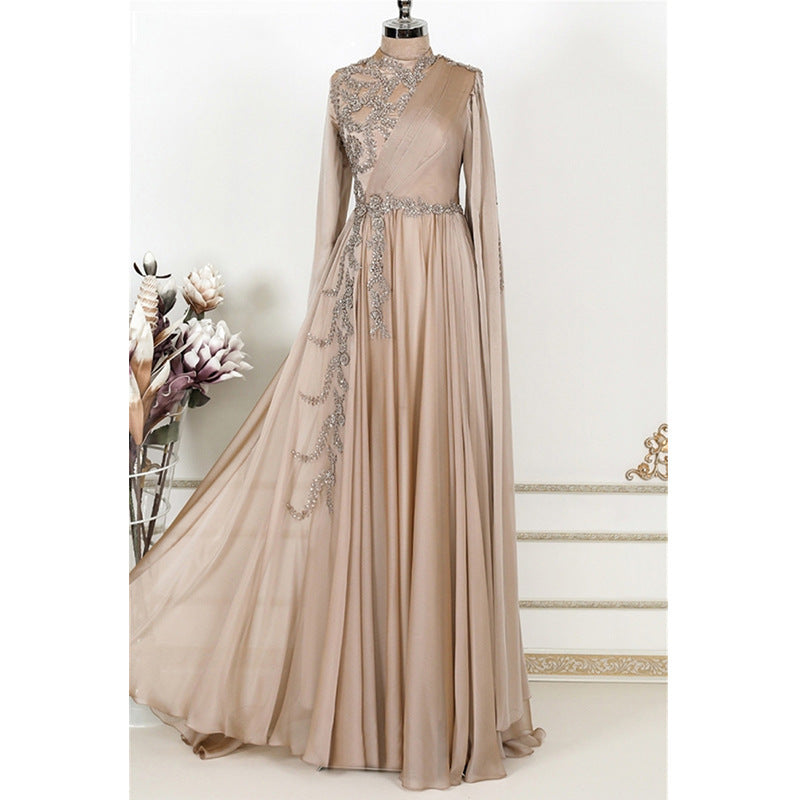 Robe champagne Féya festif - kanissah Collection