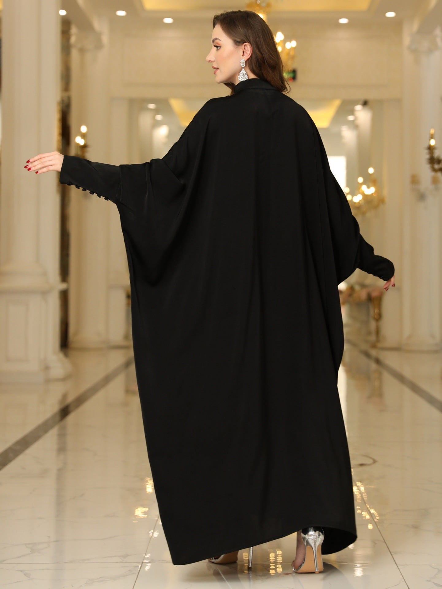 Vestido de moda para mujer con mangas de murciélago