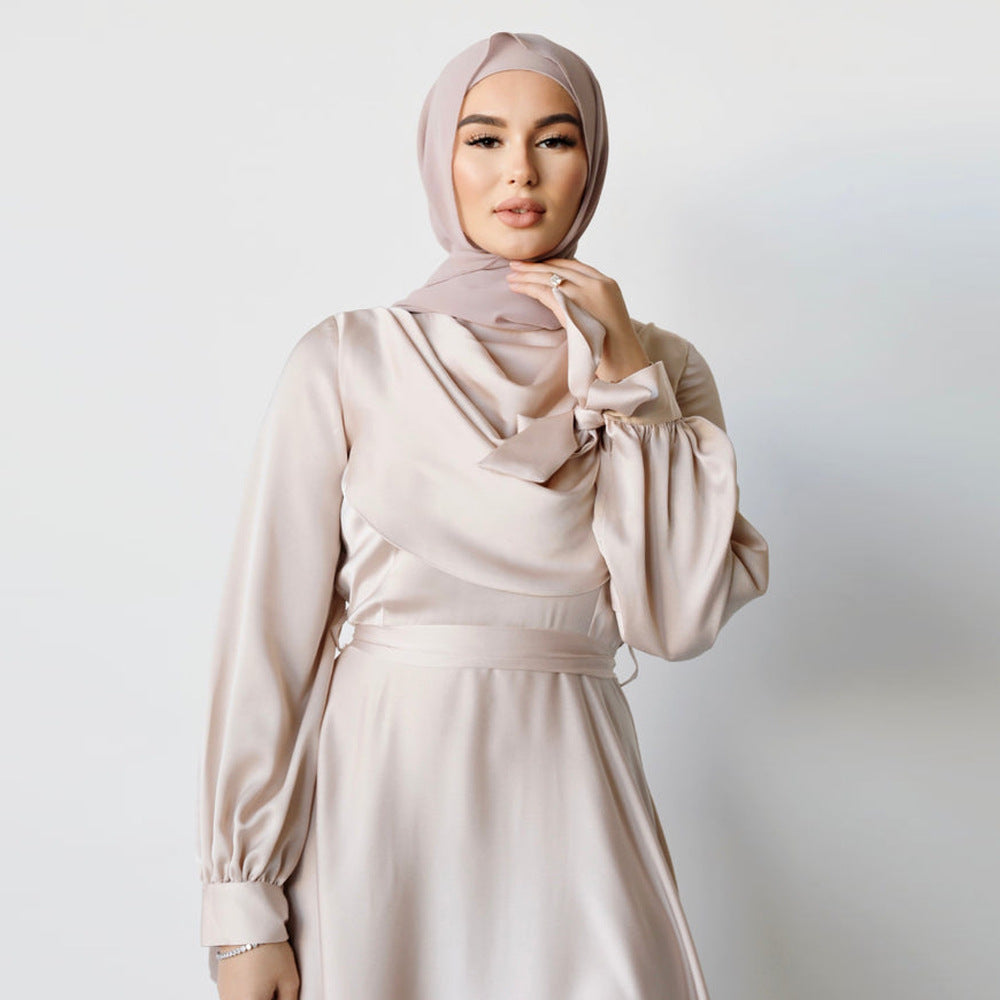 Robe Kanissah col travaillé - kanissah Collection