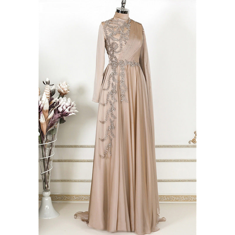 Robe champagne Féya festif - kanissah Collection