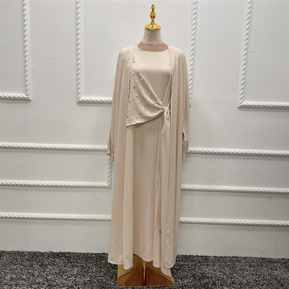 Abaya porte feuille Oumayssa - kanissah Collection