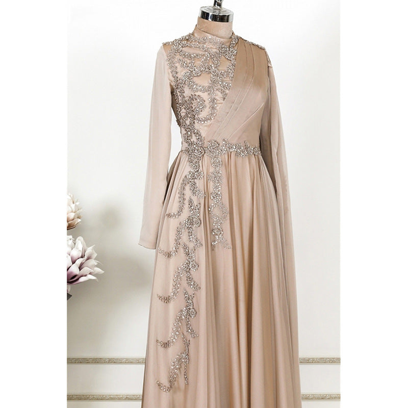 Robe champagne Féya festif - kanissah Collection
