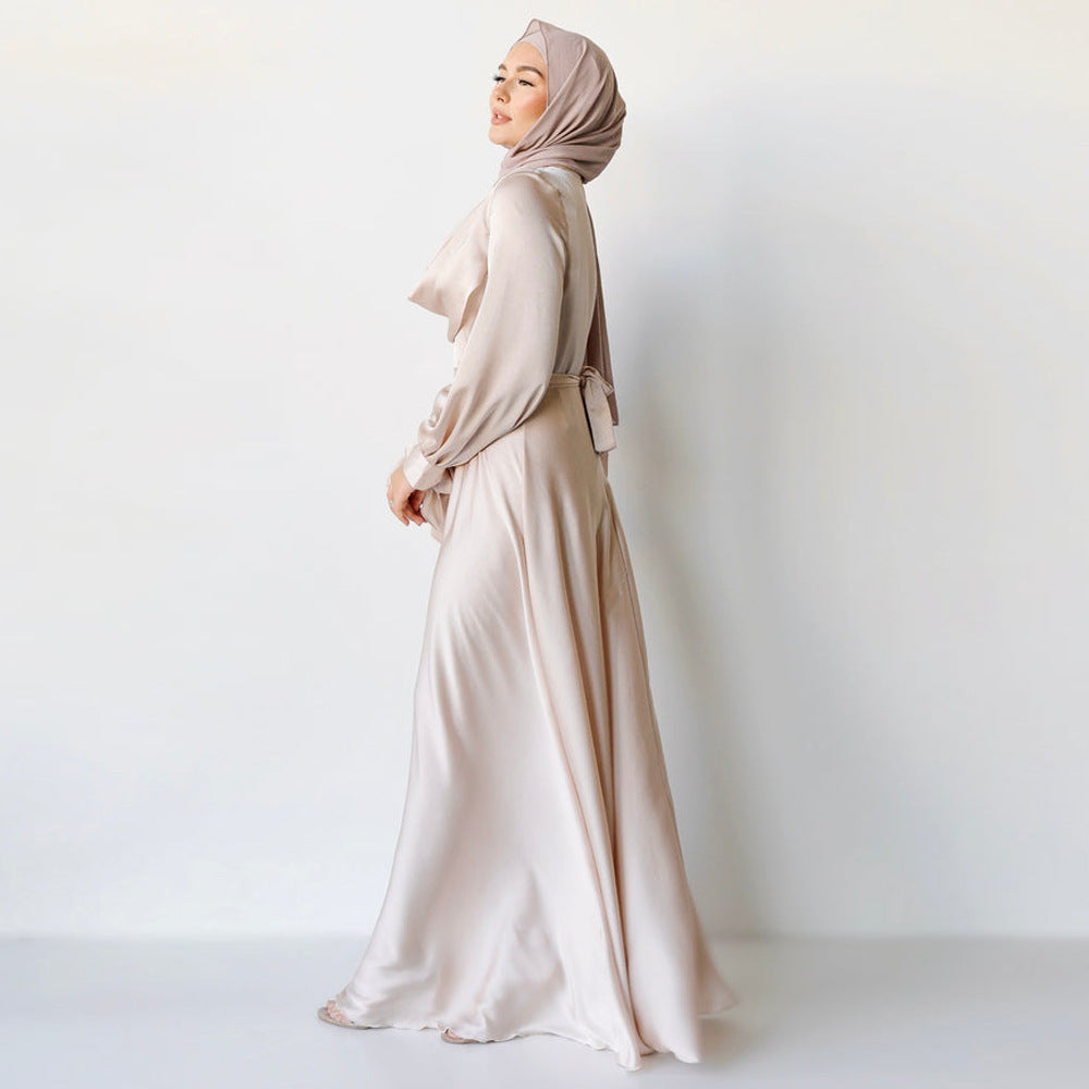 Robe Kanissah col travaillé - kanissah Collection