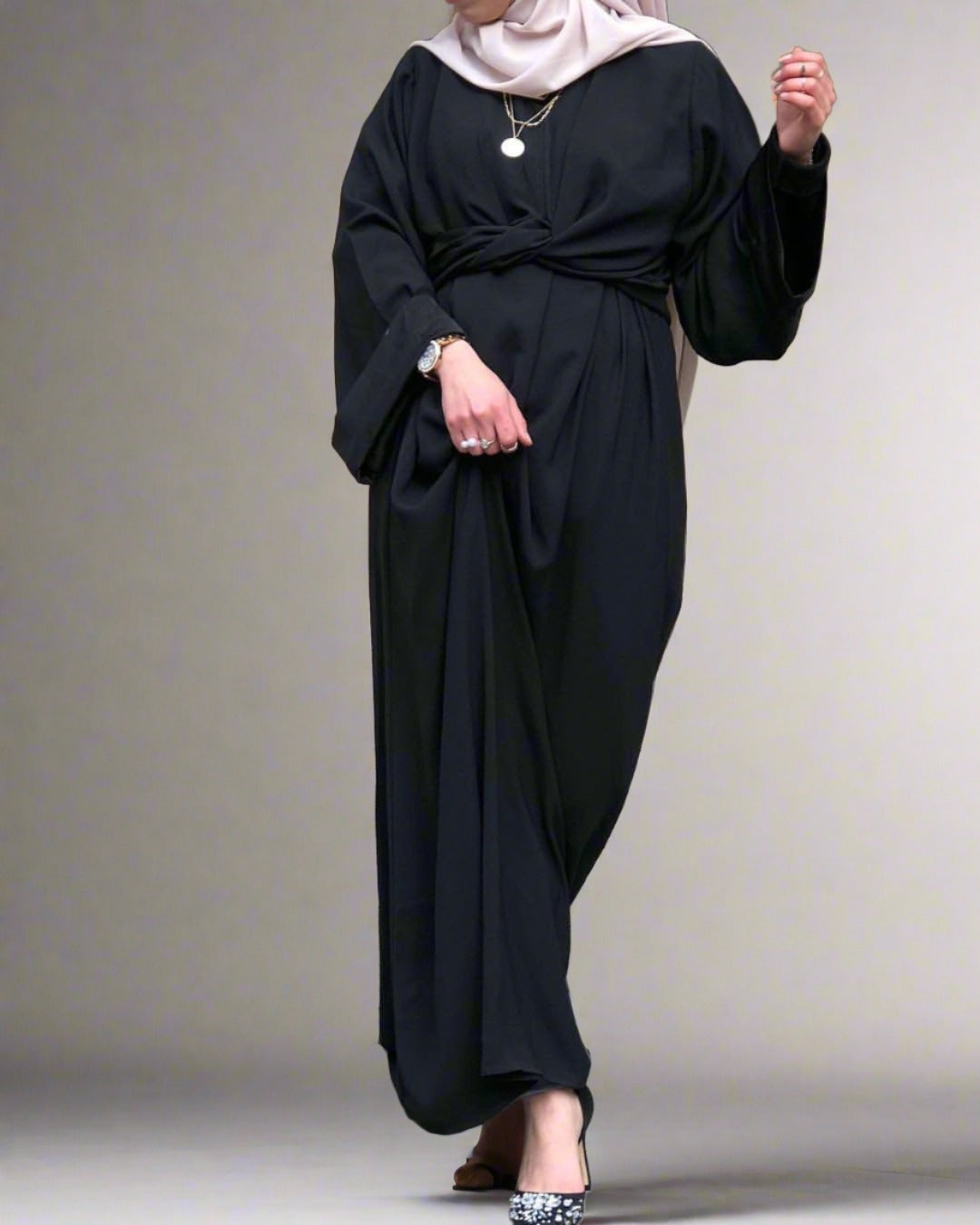 Abaya Alia à nouer - kanissah Collection abaya