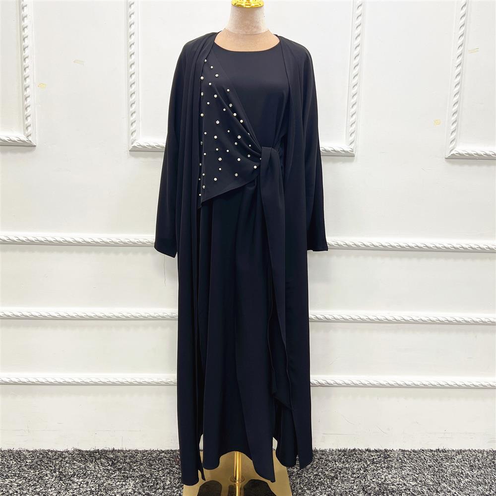 Abaya porte feuille Oumayssa - kanissah Collection 