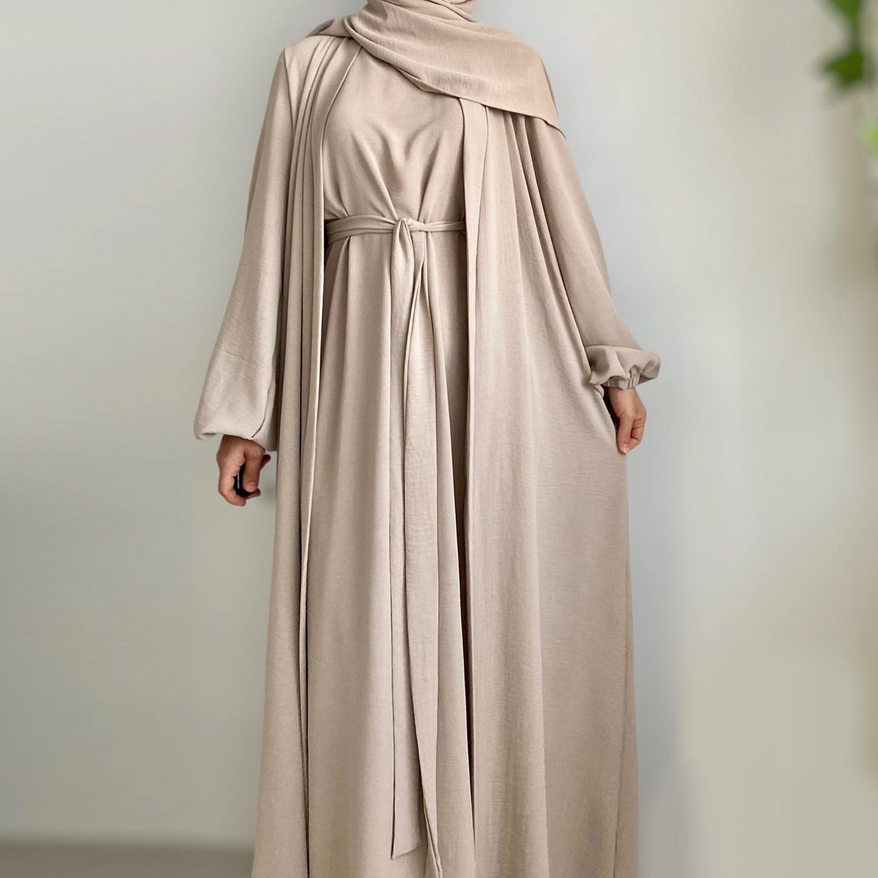 Abaya Cardigan Sofia avec ou sans voile - kanissah Collection Abaya