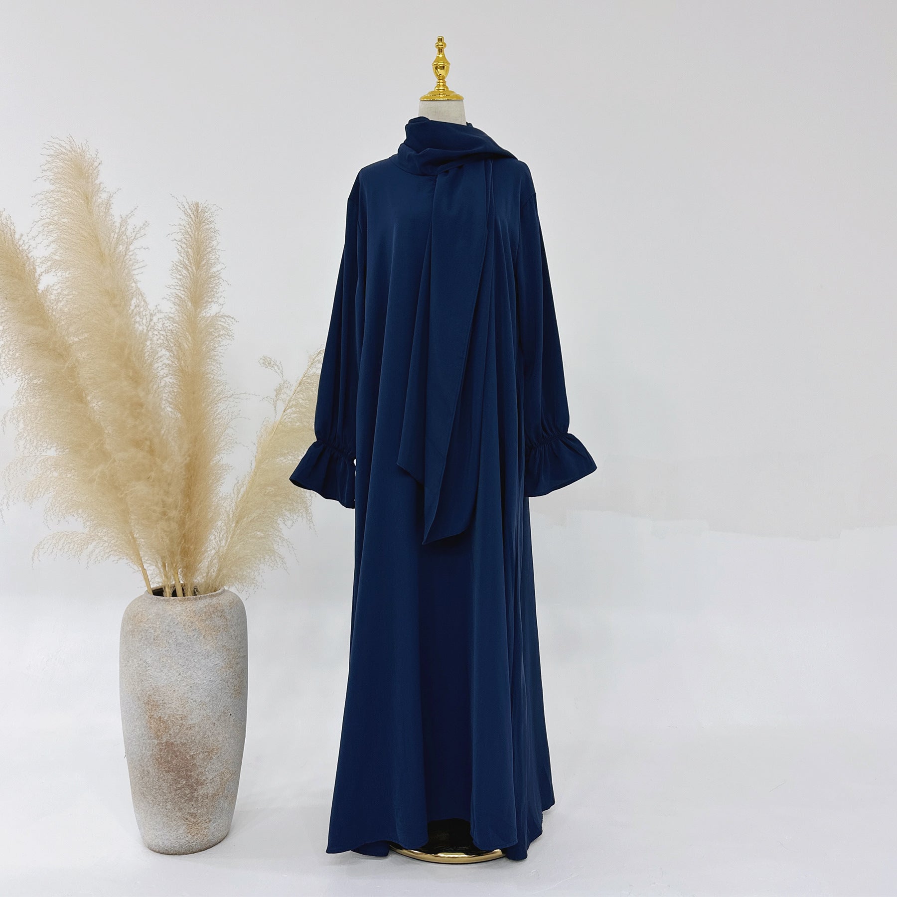 Abaya Jennah voile intégré manche tulipe - kanissah Collection abaya