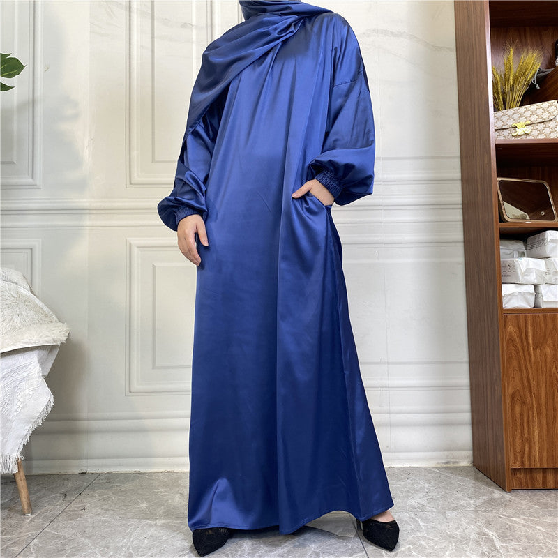 Abaya Satin Mia avec voile - kanissah Collection Abaya