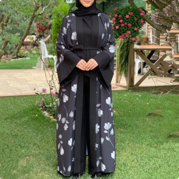 Ensemble Abaya Cardigan Flora - kanissah Collection 