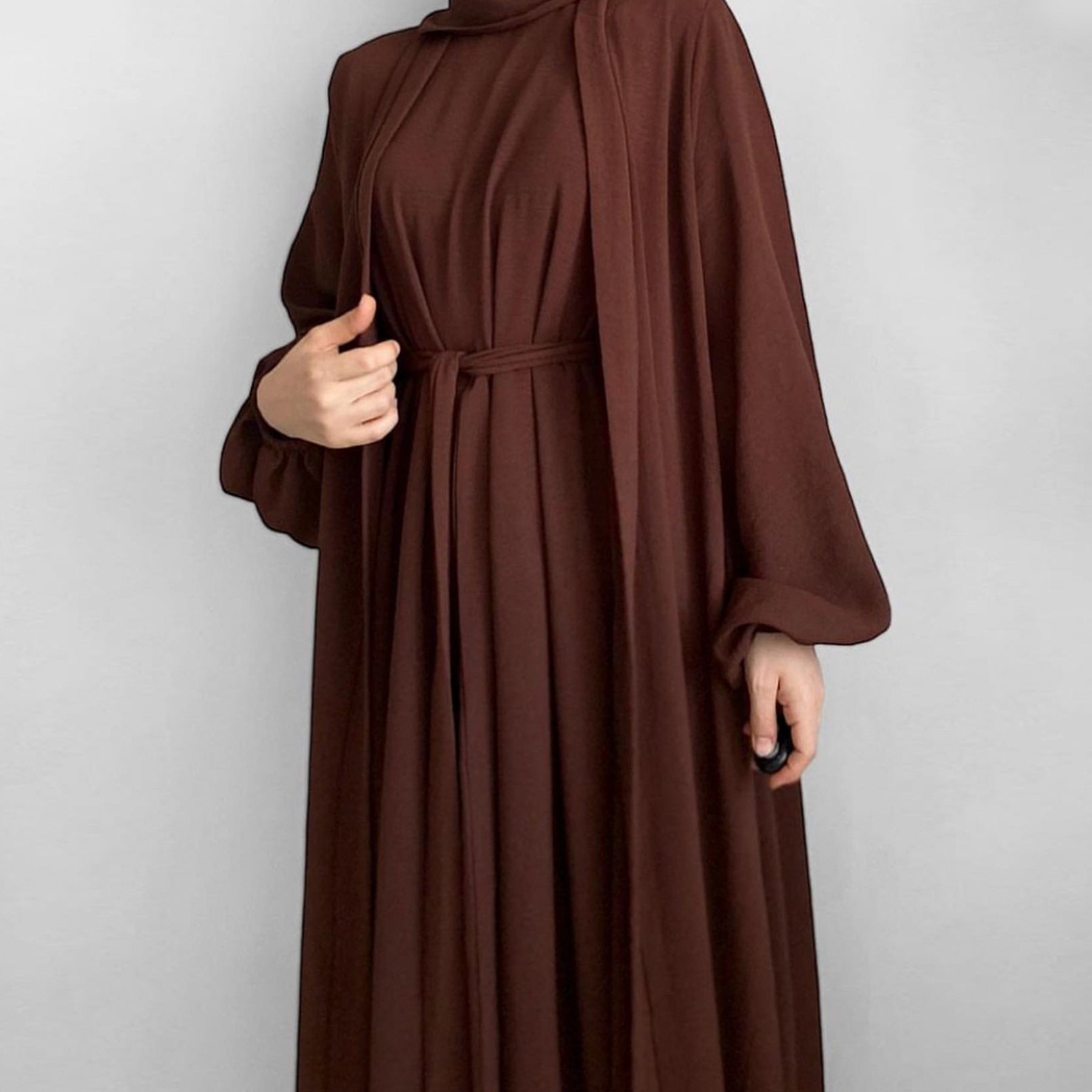 Abaya Cardigan Sofia avec ou sans voile - kanissah Collection Abaya