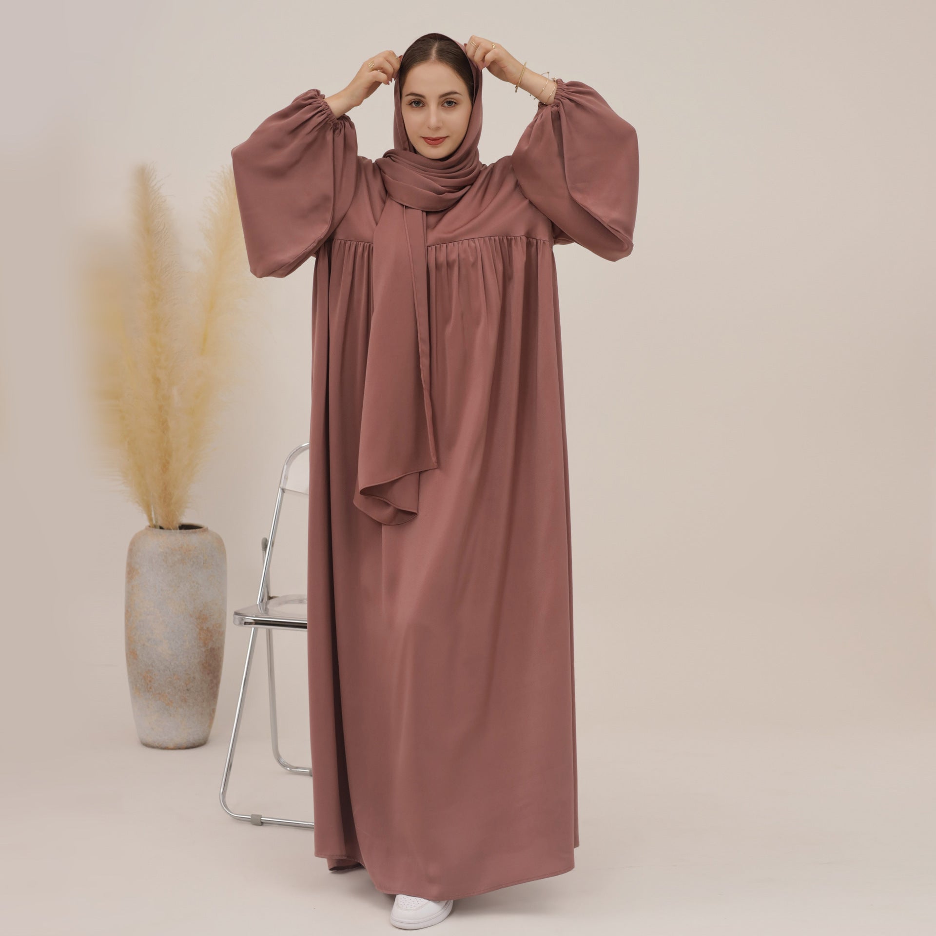 Abaya Savannah avec voile assorti - kanissah Collection Abaya