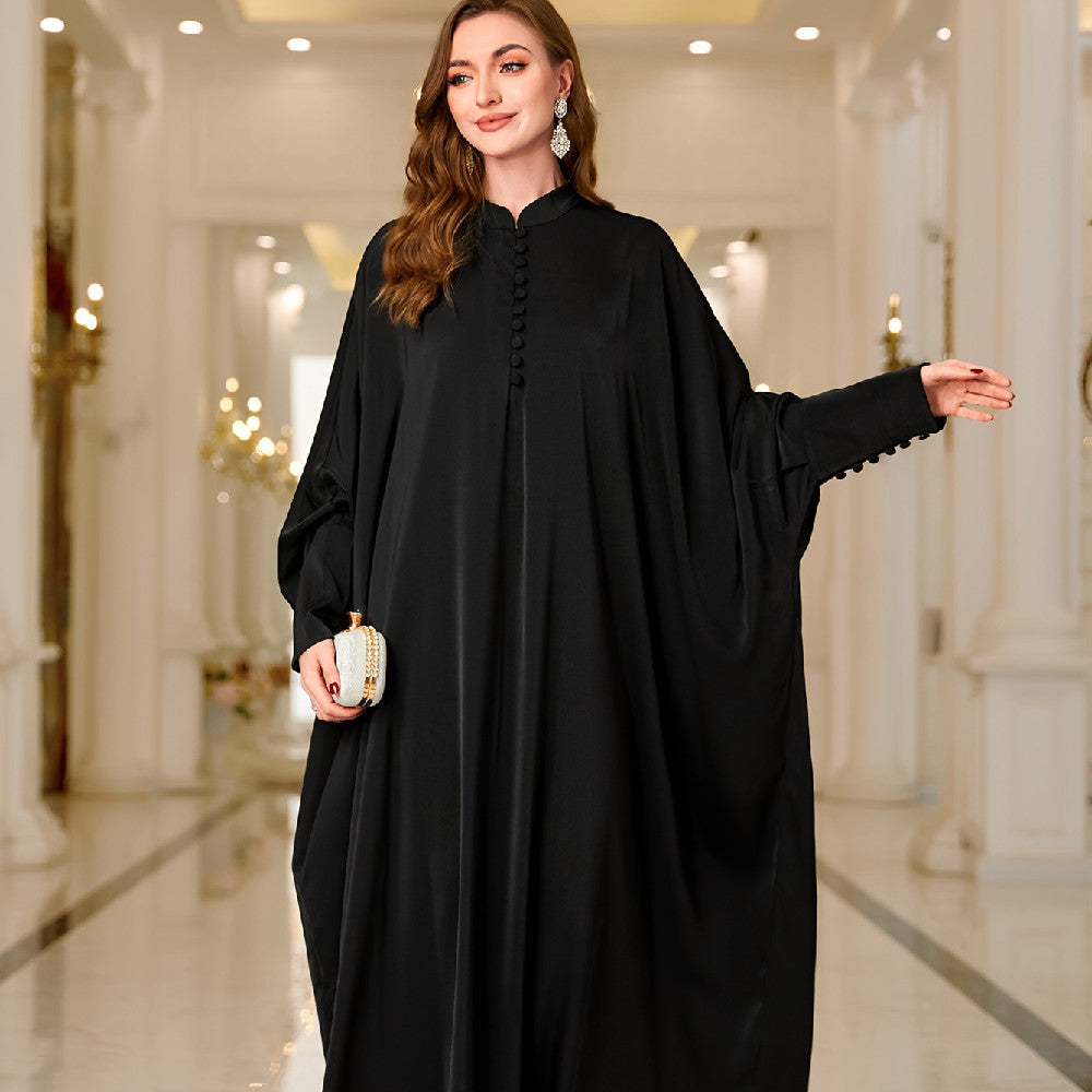 Women's Fashion Robe Batwing Sleeve Dress