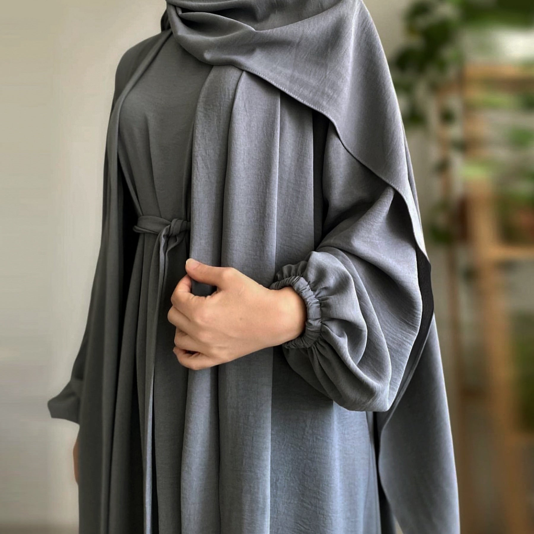 Abaya Cardigan Sofia avec ou sans voile - kanissah Collection Abaya